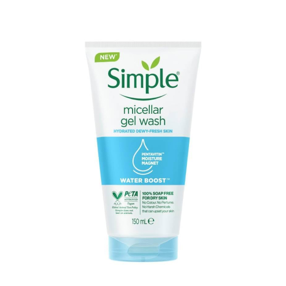 ژل شستشوی صورت سیمپل Simple مناسب پوست خشک ژل شستشوی صورت سیمپل Simple مناسب پوست خشک